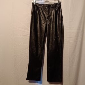 🍋Idem Ditto Black Faux Leather Skinny Pants – Size Small